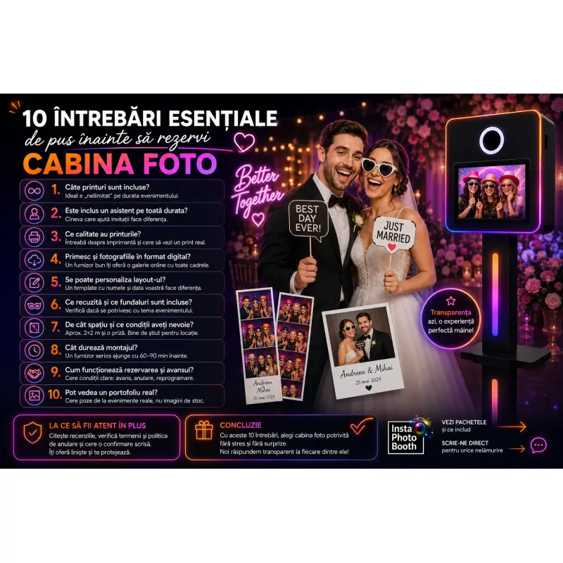 Cele 10 întrebări de pus înainte să rezervi.